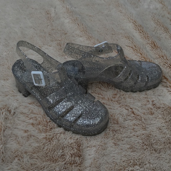 Shoes - glitter jellies ☾